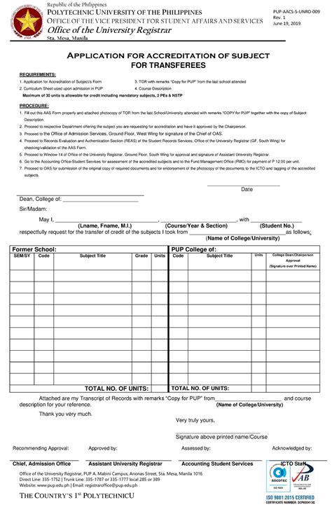 pup transferee 2024 to 2025|Transferee Admission (2023 .